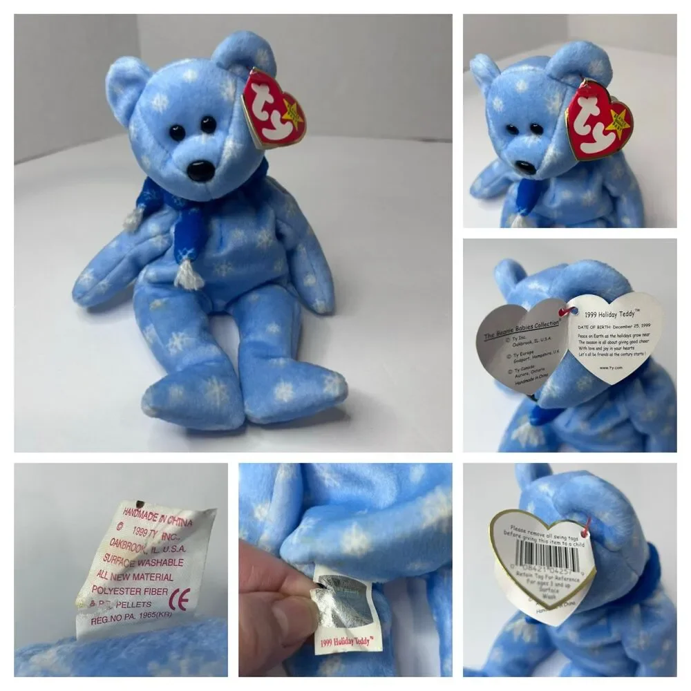Vintage Collection of Ty Beanie Baby Bears. Spangle,Patriot,Erin,B.B. Bear - Picture 9 of 12
